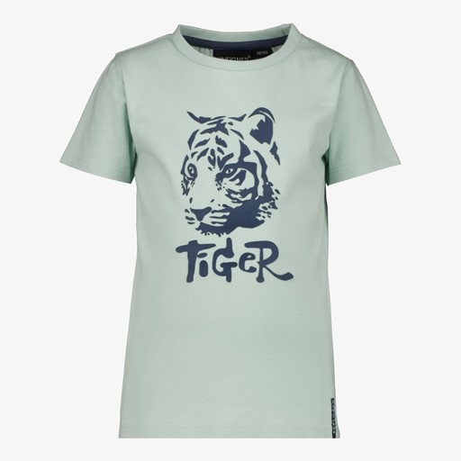 Jongens T-shirt lichtgroen met tijger