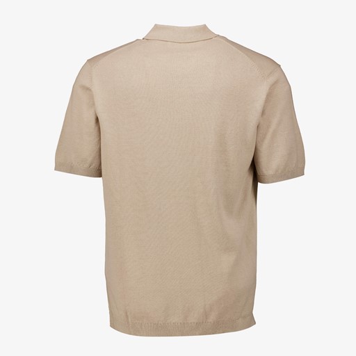 Heren polo beige