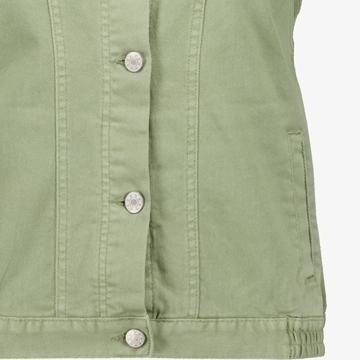 Dames spijker gilet groen