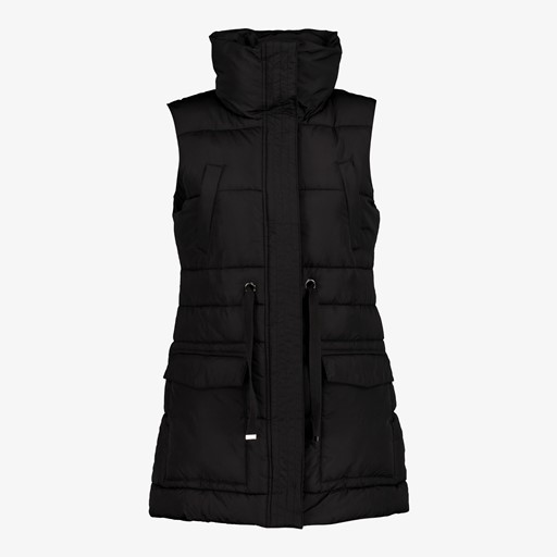 Lange gewatteerde dames bodywarmer