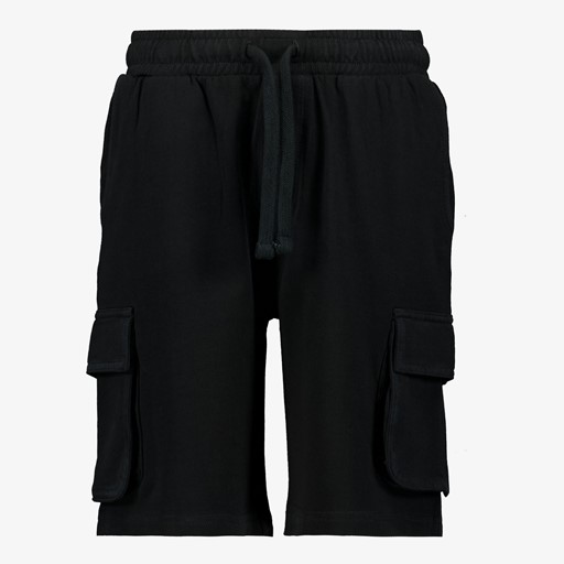 Jongens cargo sweatshort zwart