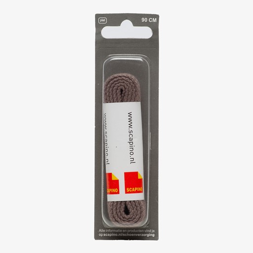 Grijze veters plat 90 cm