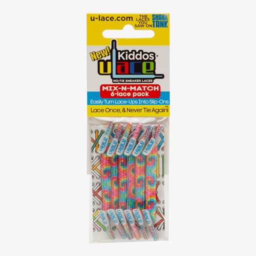 U-lace kiddo veters met tiedye print