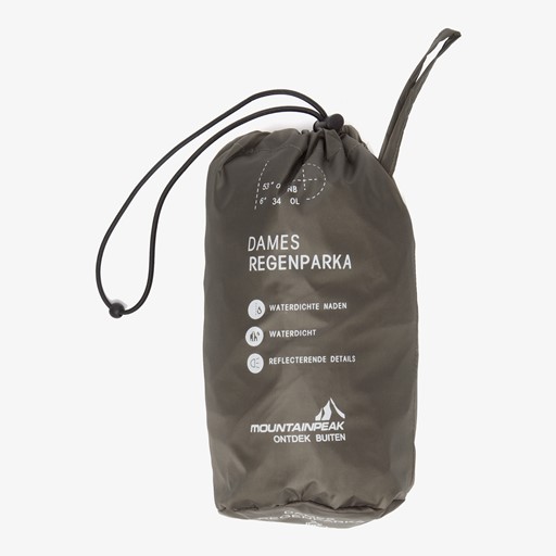 Dames regenparka groen