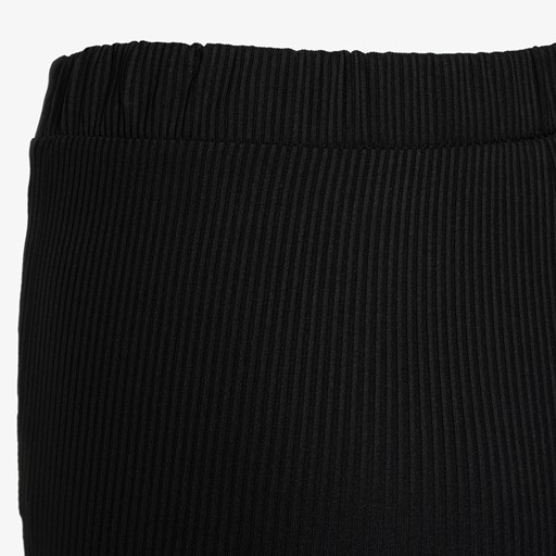 Dames flared rib broek