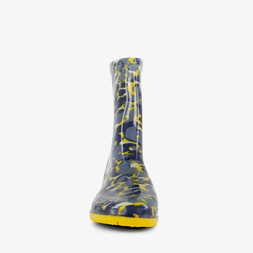Dames regenlaarzen geel met camouflageprint