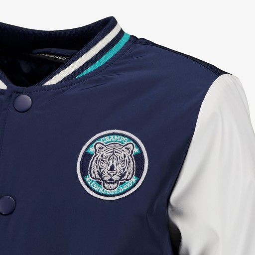 Jongens baseball jas blauw