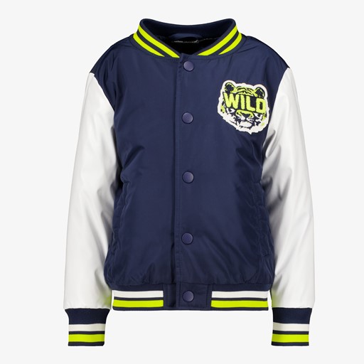 Jongens baseball jas blauw