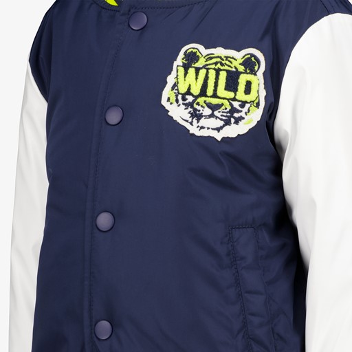 Jongens baseball jas blauw