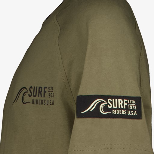 Jongens T-shirt groen met backprint