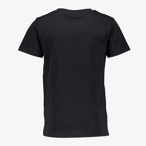 Jongens T-shirt zwart met tijgerkop