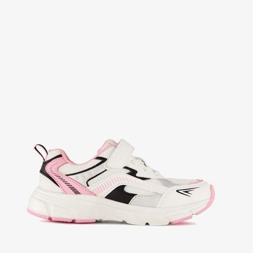 Meisjes dad sneakers zwart roze