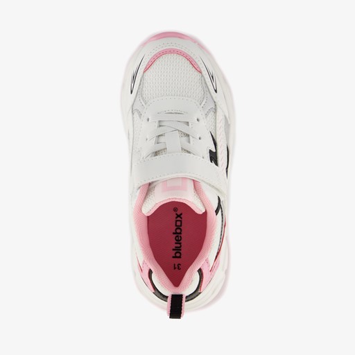 Meisjes dad sneakers zwart roze