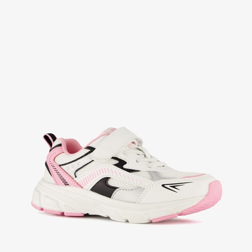 Meisjes dad sneakers zwart roze
