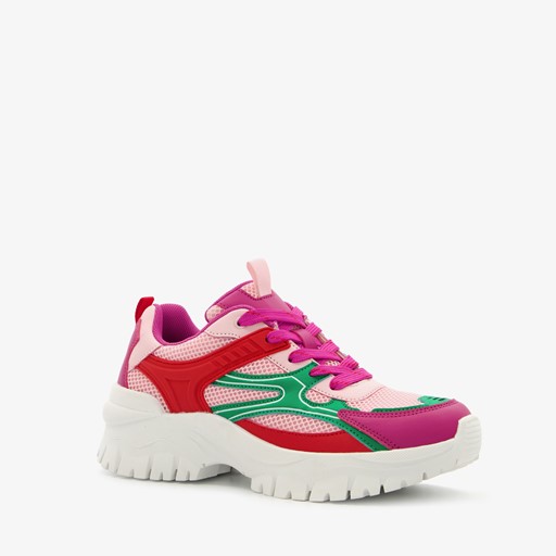 Dames dad sneakers multicolor