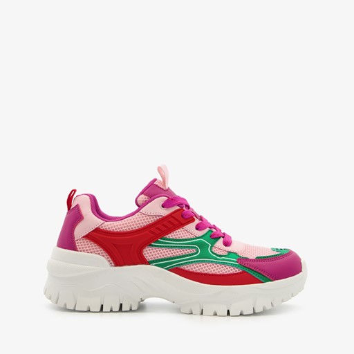 Dames dad sneakers multicolor