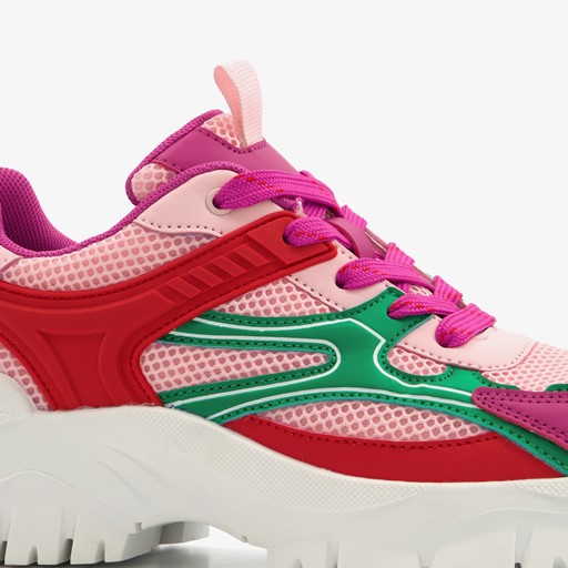 Dames dad sneakers multicolor