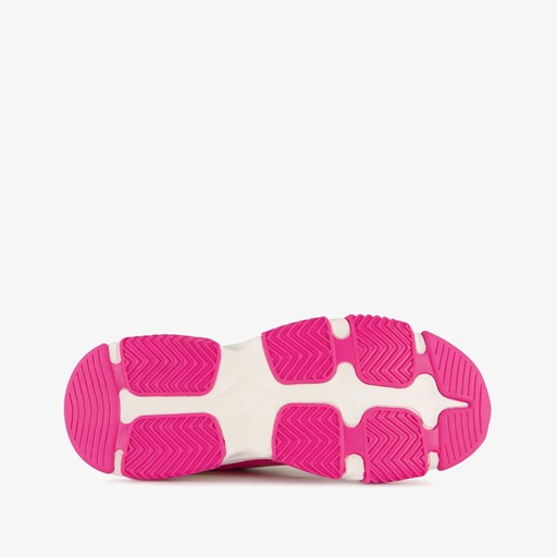 Dames dad sneakers roze oranje