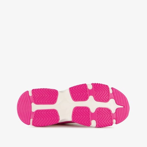 Dames dad sneakers roze oranje