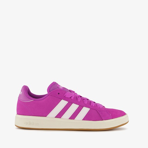 Grand Court Base suede dames sneakers roze