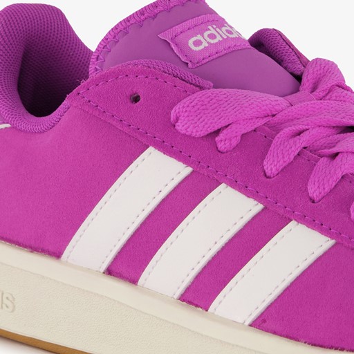Grand Court Base suede dames sneakers roze