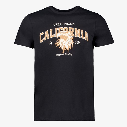 Heren T-shirt met opdruk zwart