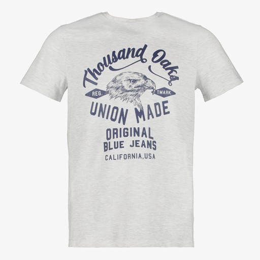 Heren T-shirt met opdruk grijs