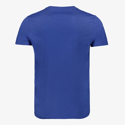 Heren T-shirt met opdruk blauw