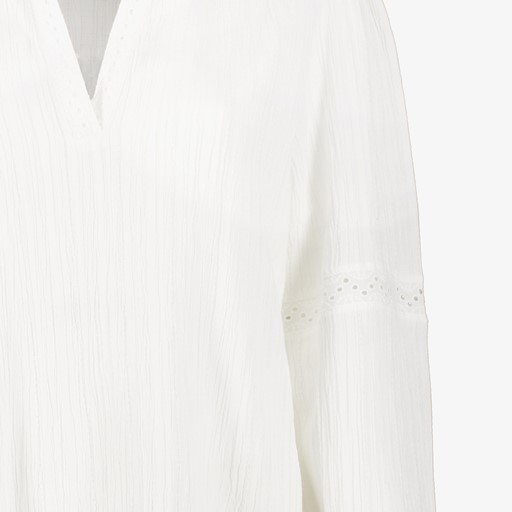 Dames broderie blouse wit