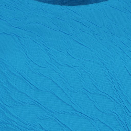 Dames T-shirt met structuur blauw