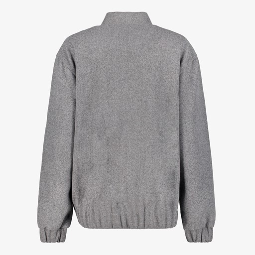 Dames bomber jas grijs