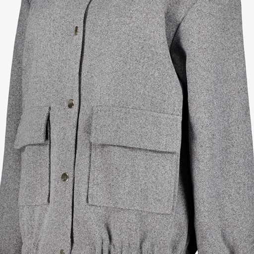 Dames bomber jas grijs