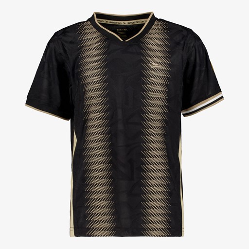 Dry kinder voetbal T-shirt zwart beige