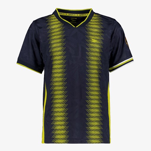 Dry kinder voetbal T-shirt zwart geel