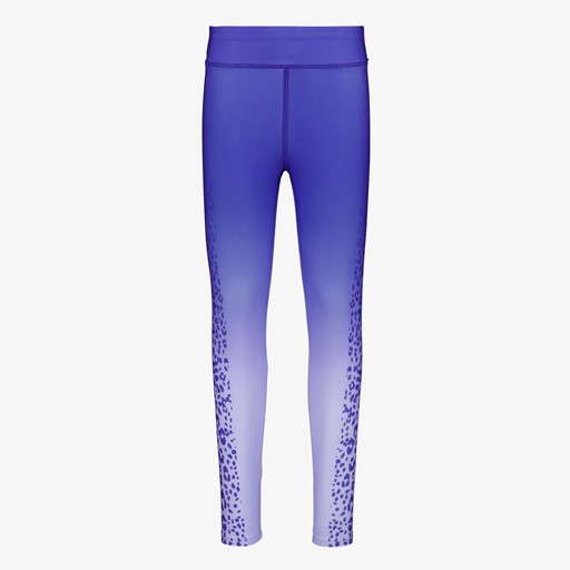 Meisjes sportlegging met luipaardprint paars