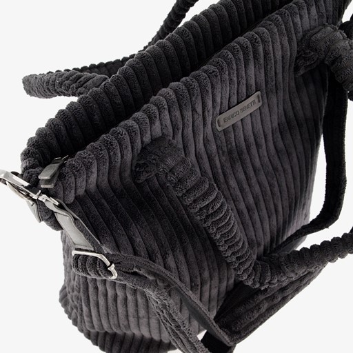 Dames corduroy shopper zwart