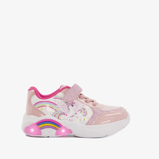 Meisjes sneakers unicorn met lichtjes