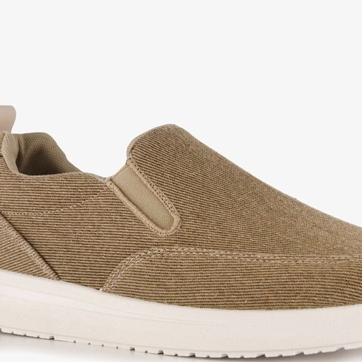 Heren instappers beige