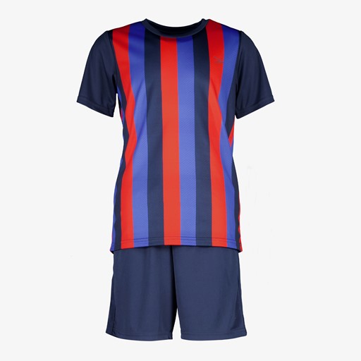 Tweedelige kinder sport set blauw rood