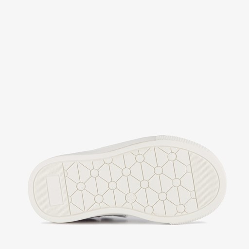 Leren meisjes sneakers wit roze