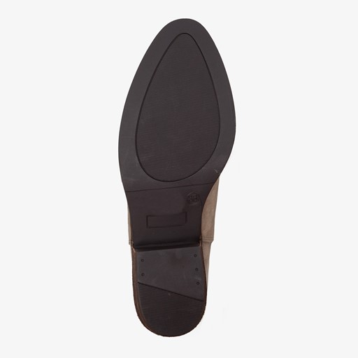 Suede dames western laarzen beige
