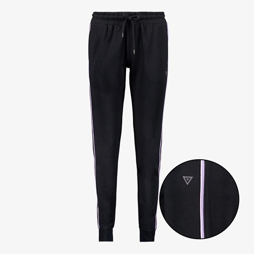Dames trainingsbroek zwart paars
