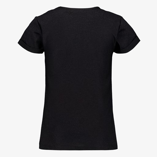Meisjes T-shirt zwart met vlinder