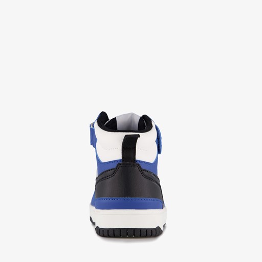 Hoge jongens sneakers blauw wit