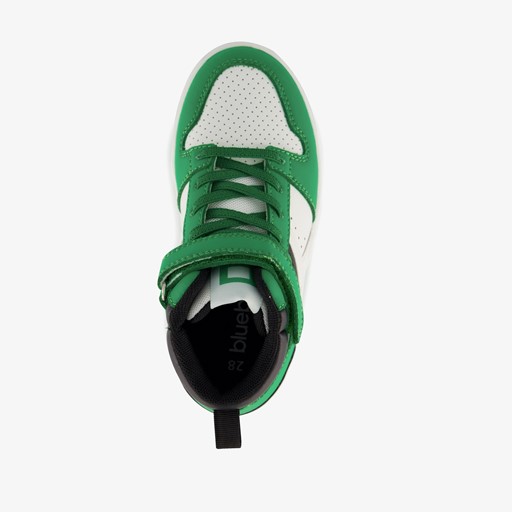 Hoge jongens sneakers groen wit