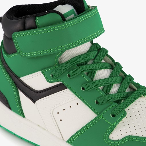 Hoge jongens sneakers groen wit