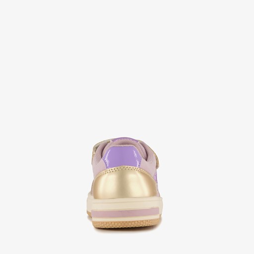 Meisjes sneakers goud paars