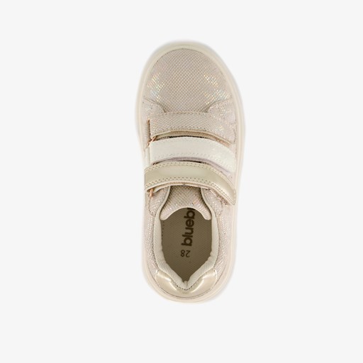Meisjes sneakers met glitters goud