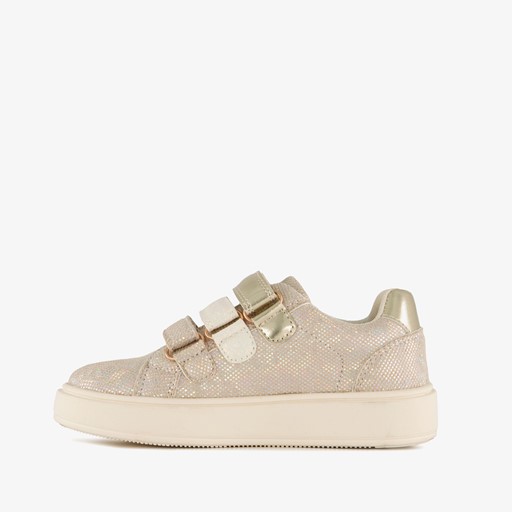 Meisjes sneakers met glitters goud