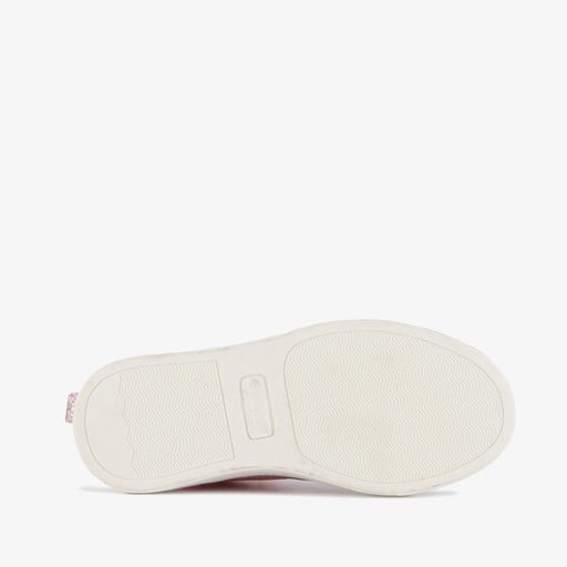 Hoge meisjes sneakers met glitters roze
